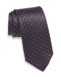 Ted Baker London Neat Dot Silk Tie In Purple At Nordstrom