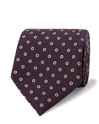 Dunhill 8cm Polka Dot Wool Tie