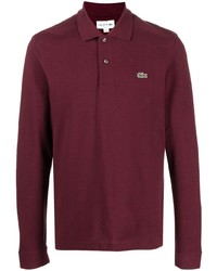 Lacoste Long Sleeved Crocodile Patch Polo Shirt
