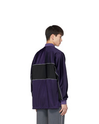 Name Purple Polo Long Sleeve Shirt