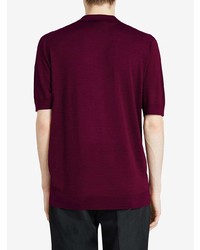 Burberry Knitted Silk Polo Shirt