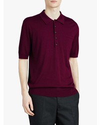 Burberry Knitted Silk Polo Shirt