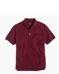 J.Crew Textured Cotton Tipped Polo Shirt