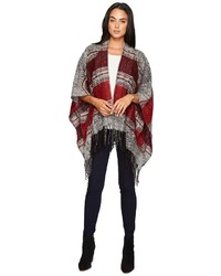 San Diego Hat Company Bsp3535 Soft Woven Poncho With Fringe Clothing