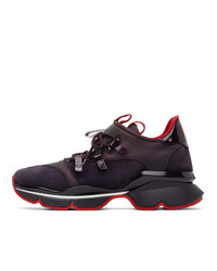 Christian Louboutin Purple Red Runner Sneakers