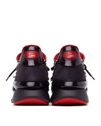 Christian Louboutin Purple Red Runner Sneakers