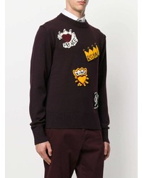 Dolce & Gabbana Royalty Knitted Patch Jumper