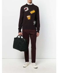 Dolce & Gabbana Royalty Knitted Patch Jumper