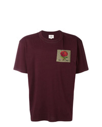 Kent & Curwen Embroidered Flower T Shirt