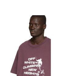 Off-White Purple Climbing New Heights T Shirt