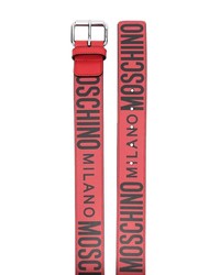 Moschino Logo Print Buckle Belt