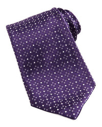 Charvet Micro Dot Silk Tie Purple