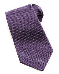 Ermenegildo Zegna Micro Neat Silk Tie Purple