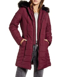 Maralyn & Me Hooded Coat With Faux