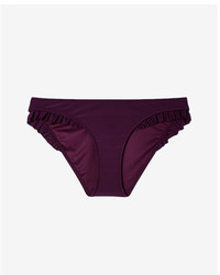 Dark Purple Ruffle Bikini Pant