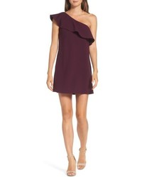 French Connection Ruffle One Shoulder Dress