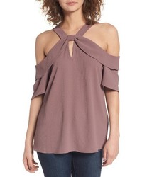 Leith Ruffle Off The Shoulder Top