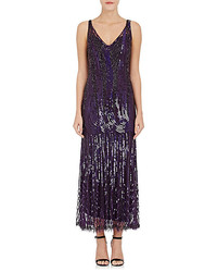 Alberta Ferretti Embellished Sleeveless Gown Size 42 It