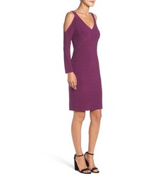 Adrianna Papell Cold Shoulder Banded Sheath Dress