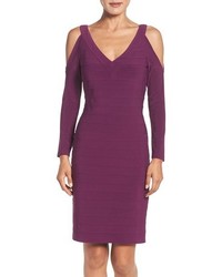 Adrianna Papell Cold Shoulder Banded Sheath Dress