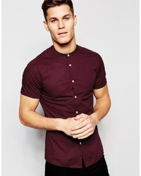 Dark Purple Short Sleeve Shirt