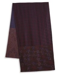 Dark Purple Silk Scarf