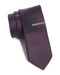 title of work Squares Stripes Silk Cotton Tie