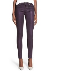 Hudson Jeans Jeans Coated Super Skinny Jeans Size 28 Purple