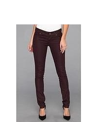 Mavi Jeans Serena Low Rise Super Skinny In Purple Coated Jeans