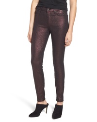 7 For All Mankind Metallic Ankle Skinny Jeans