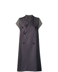 Dark Purple Sleeveless Coat