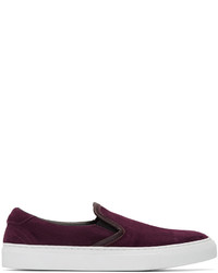 Dark Purple Slip-on Sneakers