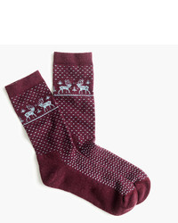 J.Crew Reindeer Trouser Socks