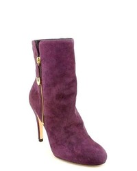 Joan & David Ulina Purple Suede Fashion Mid Calf Boots
