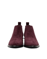 Alexander Wang Purple Suede Kori Ankle Boots