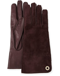 Loro Piana Jacqueline Suede And Leather Gloves