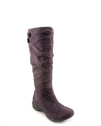 Hush Puppies Milieu Purple Faux Suede Casual Boots
