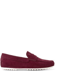 Tod's City Gommino Suede Penny Loafers