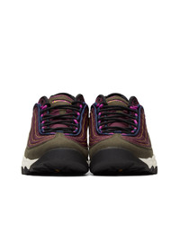 Nike Purple And Green Acg Air Skarn Sneakers
