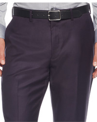Tallia Burgundy Solid Slim Fit Suit