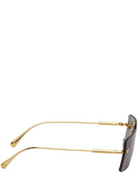 Versace Gold Rimless Sunglasses