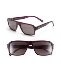 John Varvatos Collection 56mm Rectangular Sunglasses Purple One Size