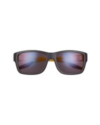 Prada Linea Rossa Prada Pillow 59mm Sunglasses In Black Rubber Grey Mirror At Nordstrom
