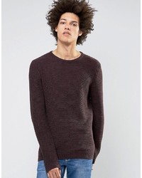 Selected Homme Basket Stitch Knitted Sweater