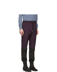 Givenchy Purple Two Toned Vertical Lounge Pants