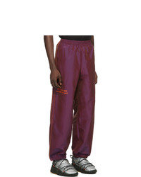 Adidas Originals By Alexander Wang Purple You For E Yeah Exceed The Limit Track Pants