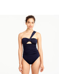 J.Crew Jersey Lomellina One Shoulder One Piece Swimsuit