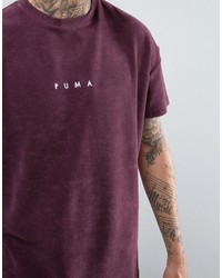 Puma Towelling T Shirt In Purple To Asos 57533304