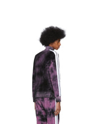 Palm Angels Purple Chenille Tie Dye Track Jacket