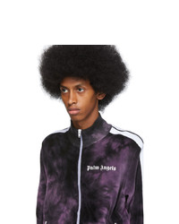 Palm Angels Purple Chenille Tie Dye Track Jacket